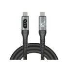 86067 - USB 40 Gbps data and fast charging cable coaxial 1 m 8K 60 Hz USB PD 3.1 E