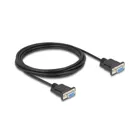 86825 - Delock serial cable RS-232 D-Sub9 female to female with narrow connector housing