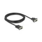 88239 - Delock serial cable RS-232 D-Sub9 female to D-Sub9 female power connector to pin