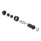 67049 - RJ45 plug field-wireable Cat.6A with feed-through coupling suitable for D