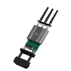 Compact industrial LTE Cat 4 WiFi router with optional weatherproof cover for ou