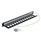 RAC-PP-X10-A1 - 19"1HE Patch Panel für max. 24St. Keystone, je 14,8x17,5mm, grau