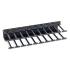 RAB-VP-H27-X1 - Cable management panel 27U, double-row comb rail, black