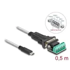 64266 - Adapter USB Type-C to 1 x serial RS-422485 plug with 6 pin terminal block