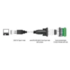 64267 - Adapter USB 2.0 Typ-A zu 1 x Seriell RS-422485 Stecker mit 6 Pin Terminal