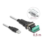 64267 - Adapter USB 2.0 Typ-A zu 1 x Seriell RS-422485 Stecker mit 6 Pin Terminal