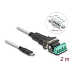 64270 - Adapter USB 2.0 Type-C zu 1 x Seriell RS-422485 Stecker mit 6 Pin Termina