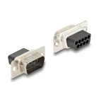 67102 - D-Sub 9 pin plug to RJ45 socket mounting kit white