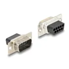 67104 - D-Sub 9 Pin Stecker zu RJ45 Buchse Montagesatz gelb