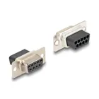 67105 - D-Sub 9 pin socket to RJ45 socket mounting kit white