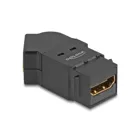 67156 - HDMI Einbaubuchse zu HDMI Buchse 45 gewinkelt 8K 60 Hz schwarz