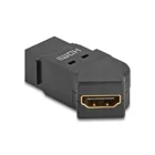 67156 - HDMI Einbaubuchse zu HDMI Buchse 45 gewinkelt 8K 60 Hz schwarz