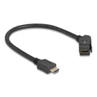 67157 - HDMI Einbaubuchse 45 gewinkelt zu HDMI Stecker mit 30 cm Kabel 8K 60 Hz s