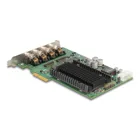 86054 - PCI Express x4 card to 4 x M12 Gigabit LAN PoE