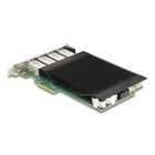 86068 - PCI Express x4 card to 4 x RJ45 Gigabit LAN PoE