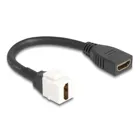 86973 - Keystone Modul Kabel HDMI Buchse zu Buchse 8K 60 Hz 20 cm schwarz