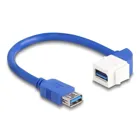 86964 - Keystone Modul Kabel USB 5 Gbps Typ-A Buchse zu USB Typ-A Buchse 90 gewin