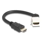 90319 - Keystone module cable HDMI plug to socket 45 angled 8K 60 Hz 20 cm s