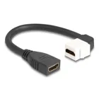 90321 - Keystone Modul Kabel HDMI Buchse zu Buchse 90 gewinkelt 8K 60 Hz 20 cm sc