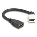 90322 - Keystone Modul Kabel HDMI Buchse zu Buchse 45 gewinkelt 8K 60 Hz 20 cm sc