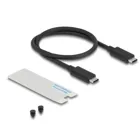 42025 - USB 40 Gbps Gehäuse für 1 x M.2 NVMe SSD im Gaming Style mit LED und Lüft