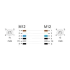 80533 - M12 Kabel L-kodiert 5 Pin Stecker zu Stecker PUR schleppkettentauglich 2