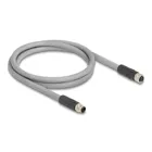 80537 - M12 Kabel L-kodiert 5 Pin Stecker zu Buchse PUR schleppkettentauglich 1 m