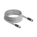 80541 - M12 Kabel L-kodiert 5 Pin Stecker zu Buchse PUR schleppkettentauglich 5 m