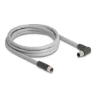 80548 - M12 Kabel L-kodiert 5 Pin Stecker rechts gewinkelt zu Buchse gerade PUR s