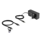 64248 - USB 5 Gbps Hub mit 2 x USB Typ-A und 2 x USB Type-C Buchse und 1 x Schnel