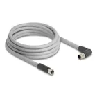 80549 - M12 Kabel L-kodiert 5 Pin Stecker rechts gewinkelt zu Buchse gerade PUR s