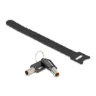 20974 - Navilock laptop lock with key for standard Kensington slot - short lock