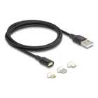 88165 - Magnetisches Ladekabel Set für 8 Pin Lightning Micro USB USB Type-C sch