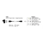 88165 - Magnetisches Ladekabel Set für 8 Pin Lightning Micro USB USB Type-C sch