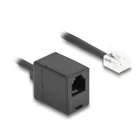 90231 - Telefonkabel Spiralkabel RJ11 Stecker zu RJ11 Buchse schwarz 2 m