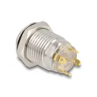 20982 - Pushbutton for installation 12 mm 4 x solder connection LED green dot