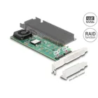 90123 - PCI Express x8 card to 2 x internal NVMe M.2 Key M with RAID - Low Profile