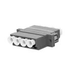 RAC-FO-X76-A1 - Extendable Opto-Patch-Panel 1U for 24 LC-D connectors quad, RAL 9005, grey