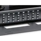 RAB-FO-X76-A1 - Ausziehbares Opto-Patch-Panel 1HE für 24 LC-D Stecker quad, RAL 9005, schwarz