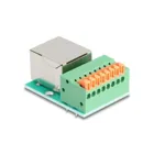 90652 - RJ45 socket to terminal block with pushbutton Cat.5e