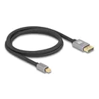 81091 - Mini DisplayPort to DisplayPort cable 8K 60 Hz 1 m grey metal