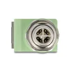 60683 - M12 adapter X-coded 8 pin plug to RJ45 socket Cat.5e with fastening