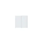 AQAZWS-EUK02 - Smart Wall Switch H1 White No Neutral, Double Rocker (Zigbee)