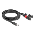 88176 - Adapterkabel RJ45 Stecker zu 2 x XLR 3 Pin Buchse schwarz 2 m