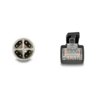 80577 - M12 cable X-coded 8 pin plug to RJ45 plug Cat.5e SFTP flexible 1