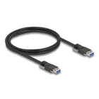 80997 - USB 5 Gbps Kabel Typ-A Stecker zu Typ-A Stecker mit Schraubenabstand 19 mm 1 m schwarz