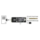 61070 - Adapter M.2 Key M to SFF-8643 NVMe 2260