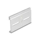 67146 - Aluminium mounting clip for top-hat rail 80.0 x 47.8 mm silver