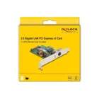 90760 - PCI Express x1 network card 2.5 Gigabit LAN 1 x M12 PoE