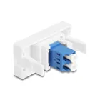 90847 - Easy 45 module LC duplex socket to LC duplex socket white blue